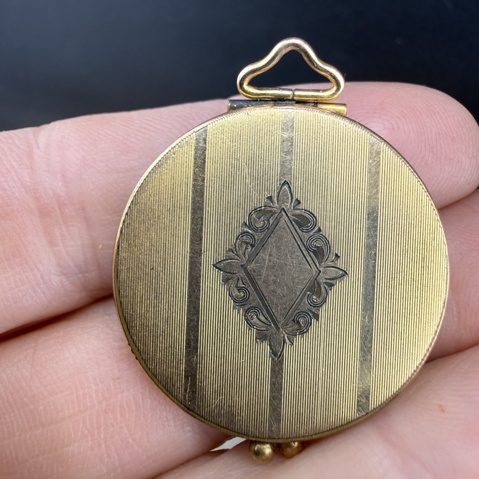 Vintage Gold Filled Locket Round